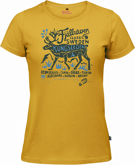 Футболка женская Fjallraven Classic SWE T-Shirt Dandelion - Фото 1 большая