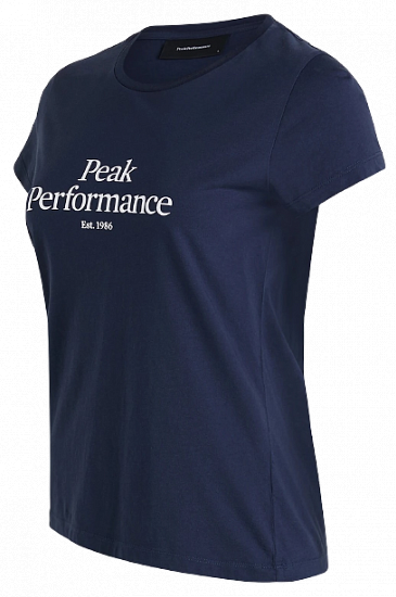 Футболка женская Peak Performance Original Blue Shadow - Фото 2 большая