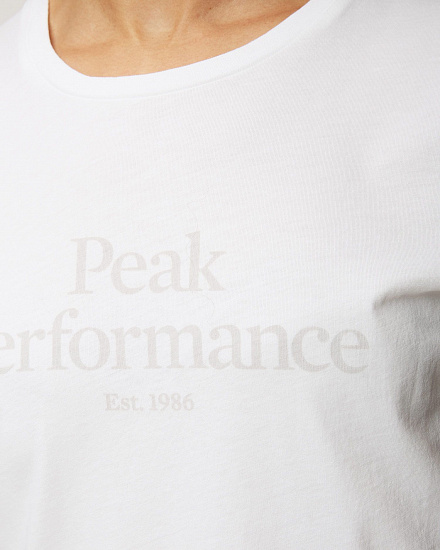 Футболка женская Peak Performance Original White/Antarctica - Фото 6 большая