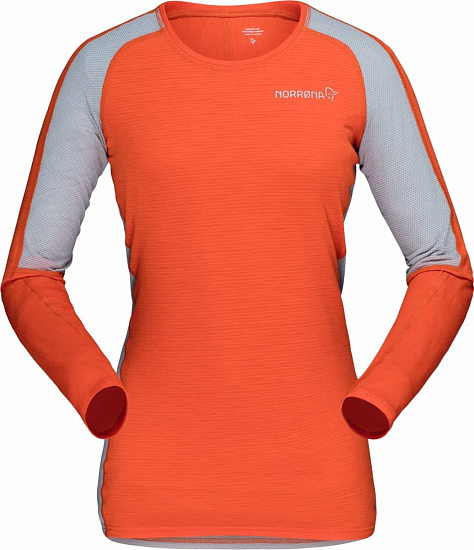 Футболка женская Norrona Bitihorn Wool Pureed Pumpkin - Фото 1 большая