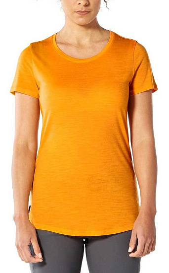 Футболка женская Icebreaker Sphere SS Low Crewe Sun Hthr - Фото 2 большая