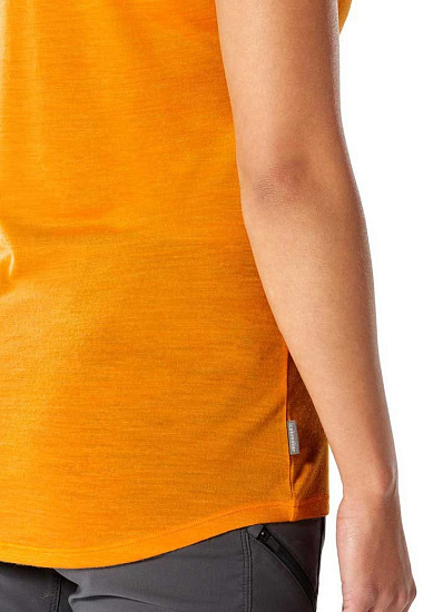 Футболка женская Icebreaker Sphere SS Low Crewe Sun Hthr - Фото 5 большая