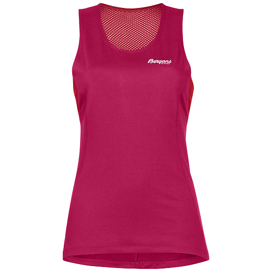 Майка женская Bergans Floyen Top Bougainvillea/Strawberry/White - Фото 1 большая