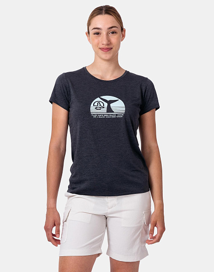 Футболка женская Ternua Apsey Cove Whales Grey - Фото 3 большая