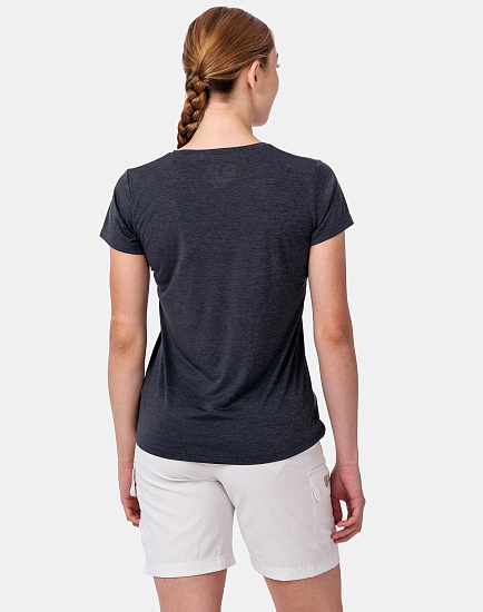 Футболка женская Ternua Apsey Cove Whales Grey - Фото 5 большая