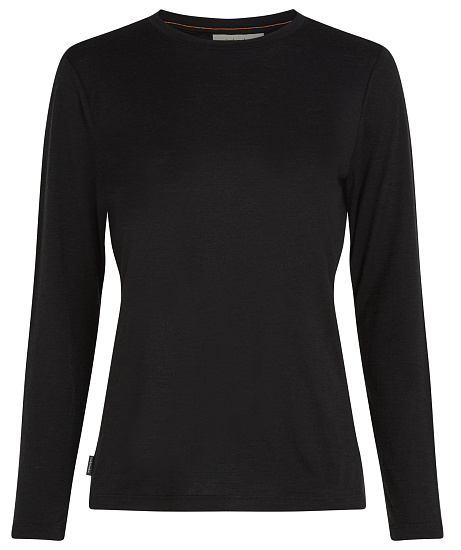 Лонгслив женский Icebreaker Merino 150 Tech Lite Black - Фото 1 большая