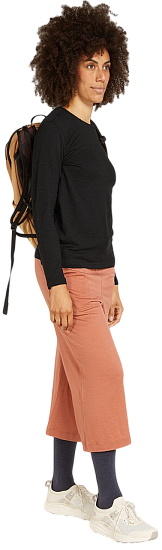 Лонгслив женский Icebreaker Merino 150 Tech Lite Black - Фото 4 большая