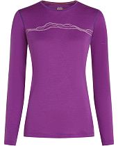 Лонгслив женский Icebreaker Merino 200 Oasis Crewe Mountain Pulse Passion