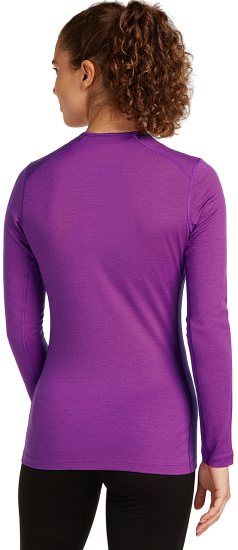 Лонгслив женский Icebreaker Merino 200 Oasis Crewe Mountain Pulse Passion - Фото 2 большая