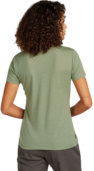 Футболка женская Icebreaker Merino 150 Tech Lite Ss Van Camp Lichen - Фото 3 большая