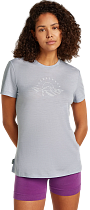 Футболка женская Icebreaker Merino 150 Tech Lite Ss Sunrise Sumit Grey Quartz