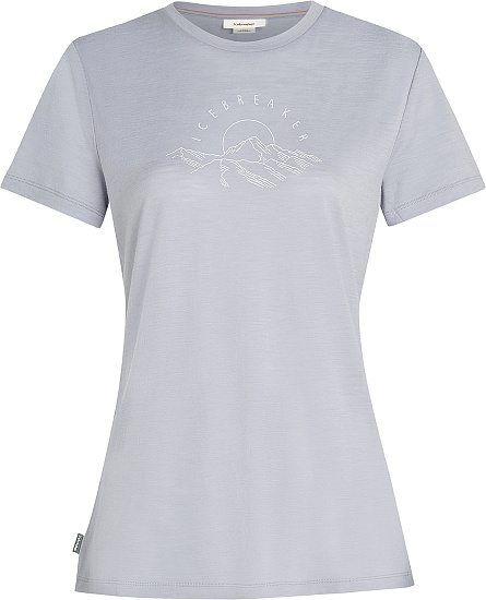 Футболка женская Icebreaker Merino 150 Tech Lite Ss Sunrise Sumit Grey Quartz - Фото 1 большая