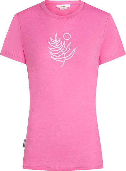 Футболка женская Icebreaker Merino 150 Tech Lite Ss Fresh Fern Pop - Фото 1 большая