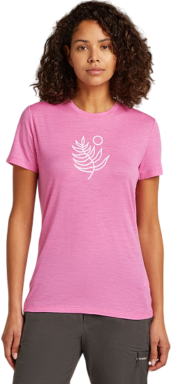 Футболка женская Icebreaker Merino 150 Tech Lite Ss Fresh Fern Pop - Фото 2 большая