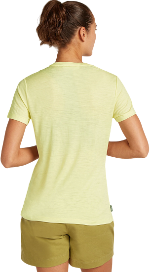 Футболка женская Icebreaker Merino 150 Tech Lite Ss Airbourne Squ Citrine - Фото 3 большая