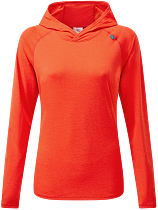 Лонгслив женский Mountain Equipment Glace Hooded Mandarin Red