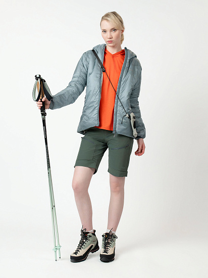 Лонгслив женский Mountain Equipment Glace Hooded Mandarin Red - Фото 6 большая