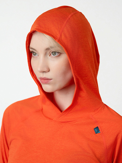 Лонгслив женский Mountain Equipment Glace Hooded Mandarin Red - Фото 8 большая