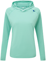 Лонгслив женский Mountain Equipment Glace Hooded Aqua