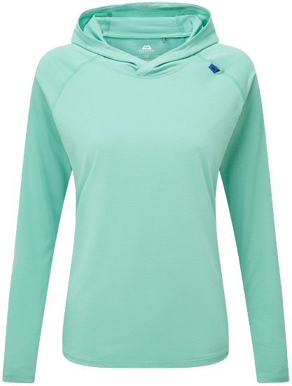 Лонгслив женский Mountain Equipment Glace Hooded Aqua - Фото 1 большая