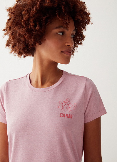 Футболка женская Colmar Follower Tokyo Pink - Фото 3 большая