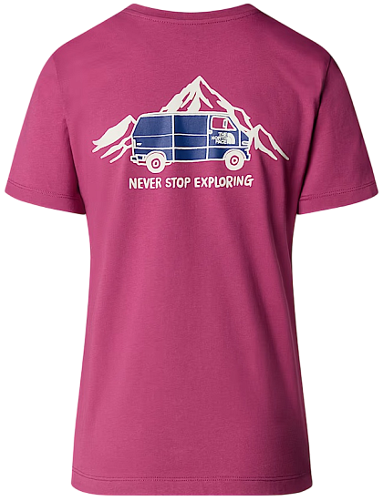 Футболка женская The North Face Outdoor Graphic Cyber Berry - Фото 7 большая