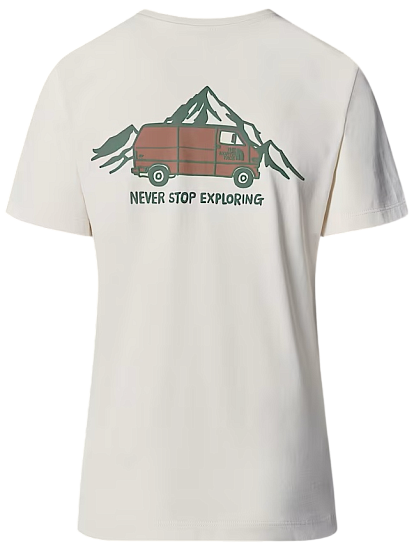 Футболка женская The North Face Outdoor Graphic White Dune - Фото 7 большая