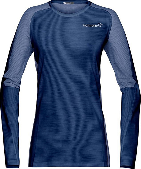 Футболка женская Norrona Bitihorn Wool Indigo Night - Фото 1 большая