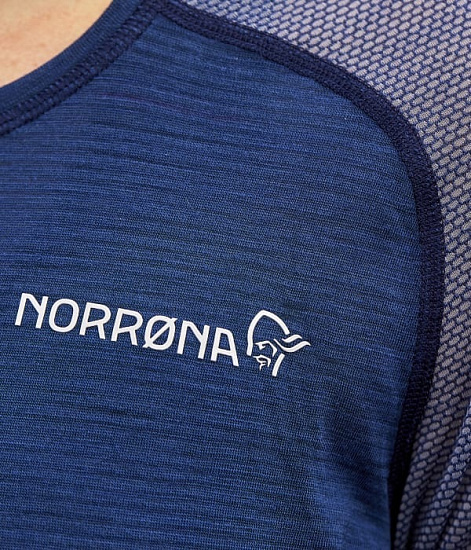 Футболка женская Norrona Bitihorn Wool Indigo Night - Фото 2 большая