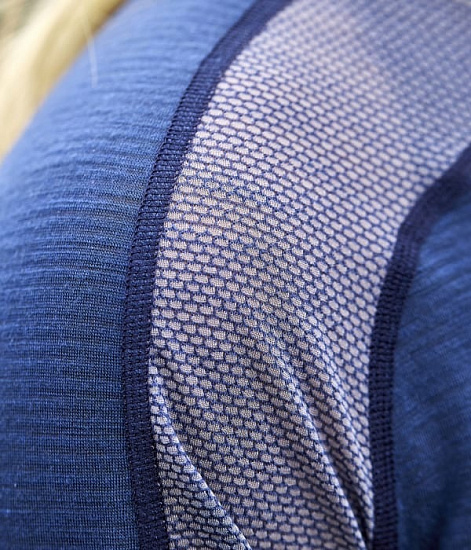 Футболка женская Norrona Bitihorn Wool Indigo Night - Фото 3 большая