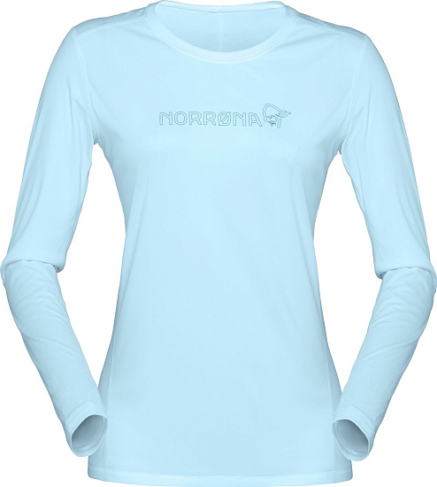 Футболка женская Norrona /29 Tech LS Trick Blue - Фото 1 большая