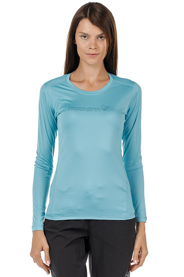 Футболка женская Norrona /29 Tech LS Trick Blue - Фото 2 большая