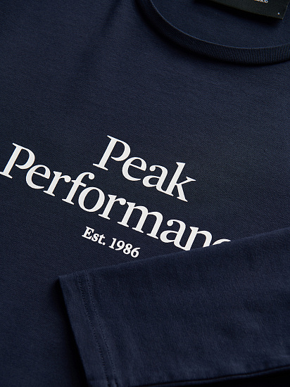 Лонгслив женский Peak Performance Original LS Blue Shadow - Фото 4 большая