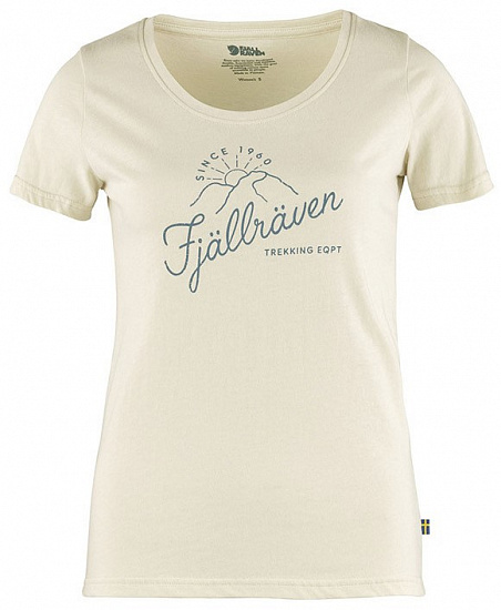 Футболка женская Fjallraven Sunrise Chalk White - Фото 1 большая