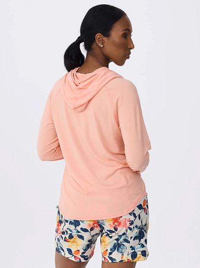 Лонгслив женский Krimson Klover Monterey Hoodie Performance UV Light Coral - Фото 3 большая