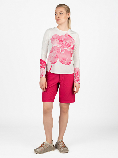 Лонгслив женский Krimson Klover Breck Performance UV Fuchsia Pressed Floral - Фото 4 большая