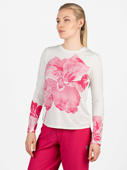 Лонгслив женский Krimson Klover Breck Performance UV Fuchsia Pressed Floral - Фото 5 большая
