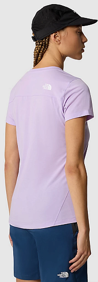 Футболка женская The North Face Lightning Alpine Ss Lite Lilac - Фото 7 большая