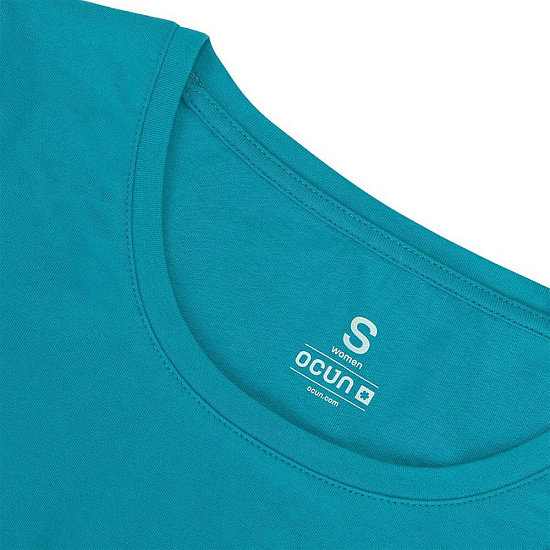 Футболка женская Ocun Blooms Baltic Blue - Фото 4 большая