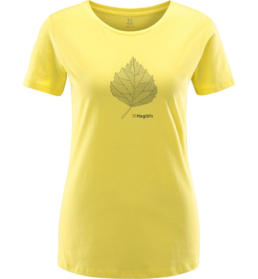 Футболка женская Haglofs Mirth Tee Frozen Yellow - Фото 1 большая
