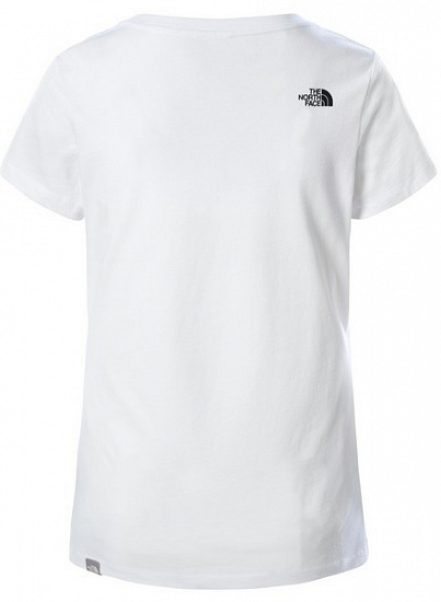 Футболка женская The North Face S/S Never stop exploring Tee TNF White/TNF Red - Фото 2 большая