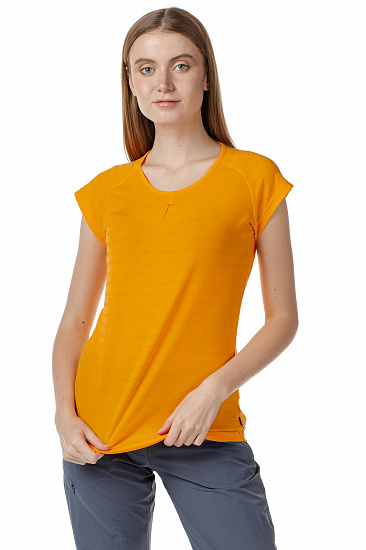 Футболка женская Mountain Equipment Equinox Orange Sherbert stri - Фото 3 большая