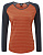 Футболка женская Mountain Equipment Redline LS Bracken stripe/Cosmos - Фото 1 малая