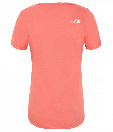 Футболка женская The North Face S/S Simple Dom Spiced Coral - Фото 2 большая