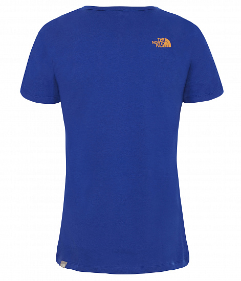 Футболка женская The North Face S/S Simple Dom Lapis Blue/Citrin - Фото 2 большая