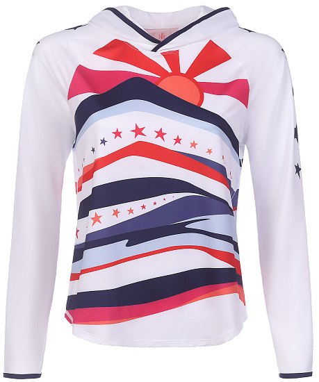 Лонгслив женский Krimson Klover Hallie Hoodie Multi Sunshine - Фото 1 большая