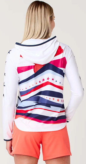 Лонгслив женский Krimson Klover Hallie Hoodie Multi Sunshine - Фото 4 большая