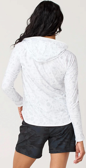 Лонгслив женский Krimson Klover Hallie Hoodie Graffiti Neutral - Фото 4 большая