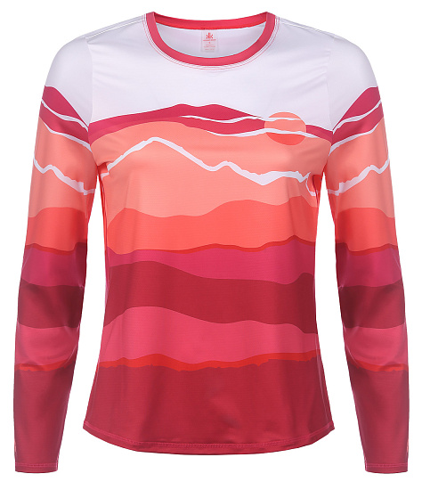 Лонгслив женский Krimson Klover Sara Mtn Sunrise Pinks - Фото 1 большая
