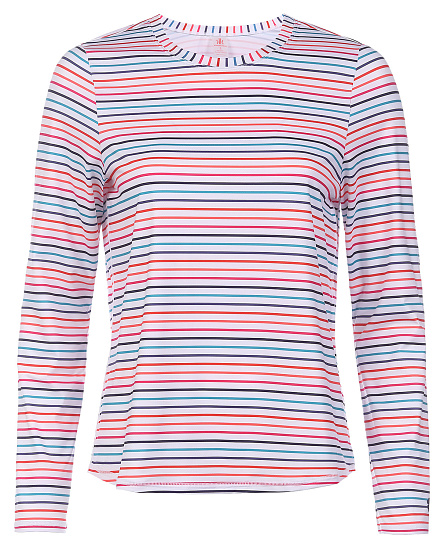 Лонгслив женский Krimson Klover Sara Multi Stripe White - Фото 1 большая